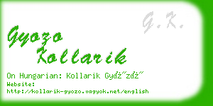 gyozo kollarik business card